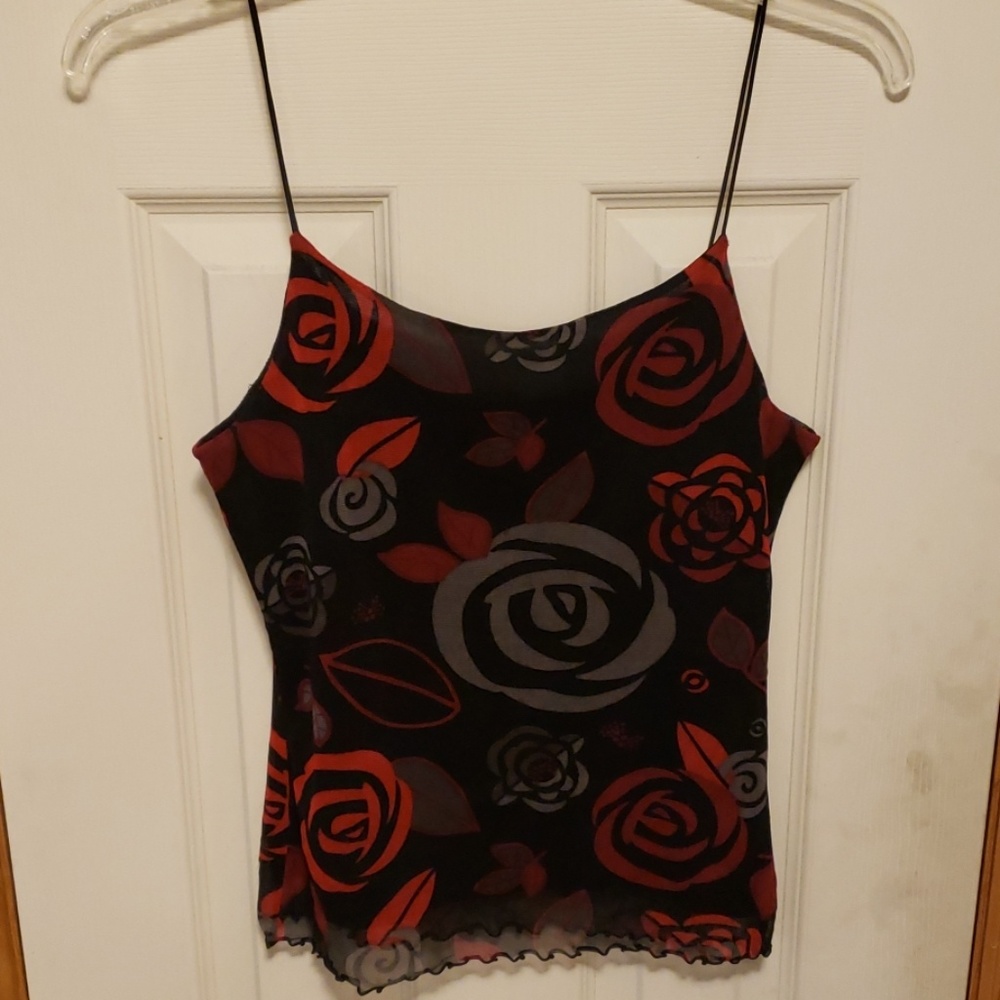 Black And Red Spaghetti String Camisole - image 7